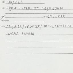Eastern questionnaire, answ...