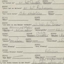 Western questionnaire, answ...