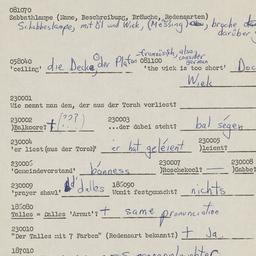 Western questionnaire, answ...