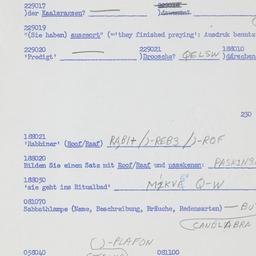Western questionnaire, answ...