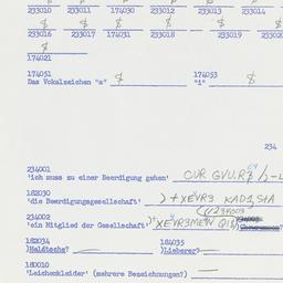 Western questionnaire, answ...