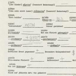 Eastern questionnaire, answ...