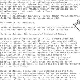 Announcements, 2004-04-04. ...