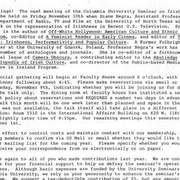 Announcements, 2000-11-10. ...