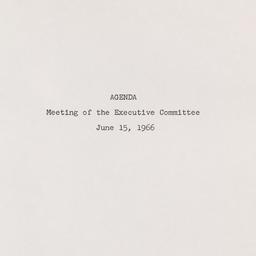 Executive Committee Meeting