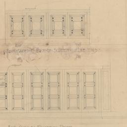 Bookcase glass design details