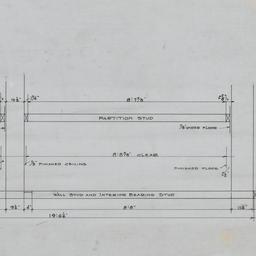 Stud, joist assembly detail