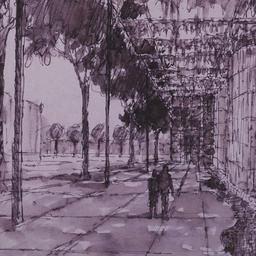 Perspective drawing of wate...