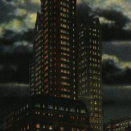 Singer Building at Night, N...