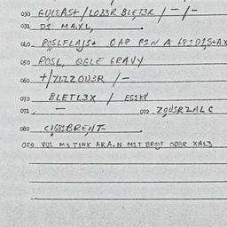 Eastern questionnaire, answ...
