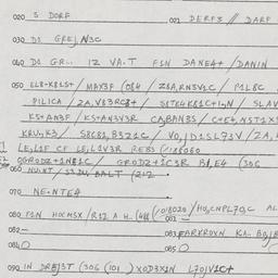 Eastern questionnaire, answ...