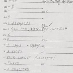 Eastern questionnaire, answ...