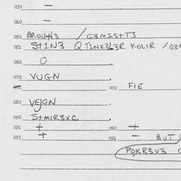 Eastern questionnaire, answ...