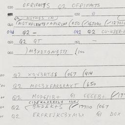 Eastern questionnaire, answ...