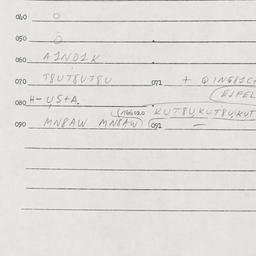 Eastern questionnaire, answ...