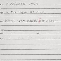 Eastern questionnaire, answ...
