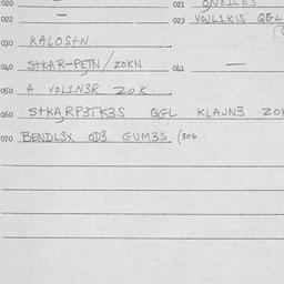 Eastern questionnaire, answ...