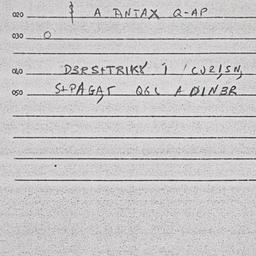 Eastern questionnaire, answ...