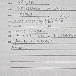Eastern questionnaire, answ...