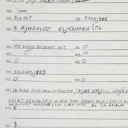 Eastern questionnaire, answ...