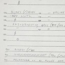 Eastern questionnaire, answ...