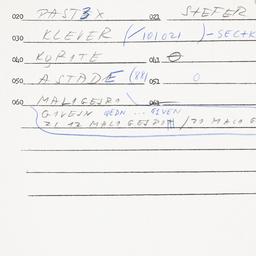 Eastern questionnaire, answ...