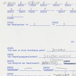 Western questionnaire, answ...