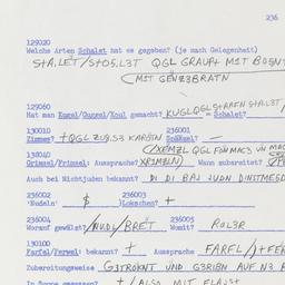 Western questionnaire, answ...