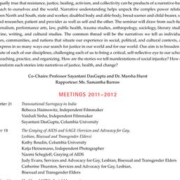 Schedules, Narrative, Healt...