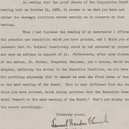 Board Meeting, 10/11/1932