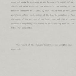 Board Meeting, 4/18/1940