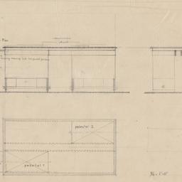 Pedestal plan, elevations f...