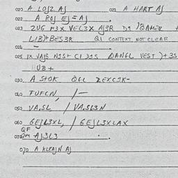 Eastern questionnaire, answ...