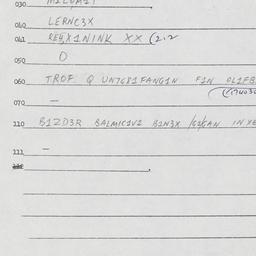 Eastern questionnaire, answ...