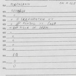 Eastern questionnaire, answ...