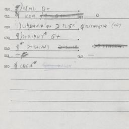 Eastern questionnaire, answ...