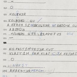 Eastern questionnaire, answ...