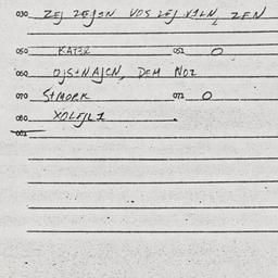 Eastern questionnaire, answ...