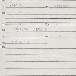 Eastern questionnaire, answ...