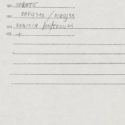 Eastern questionnaire, answ...