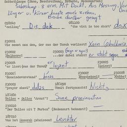 Western questionnaire, answ...