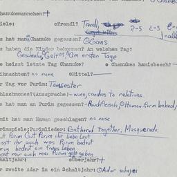 Western questionnaire, answ...