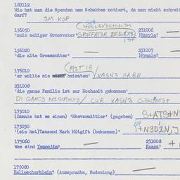 Western questionnaire, answ...