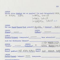 Western questionnaire, answ...