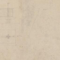 Screen elevation, plan, sketch