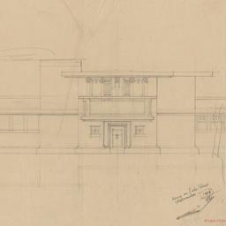 Front elevation from street