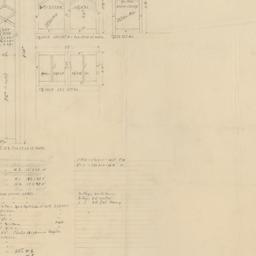 Window sash details, lumber...