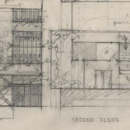 City house: Second floor plan