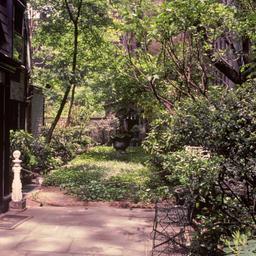 Garden patio.