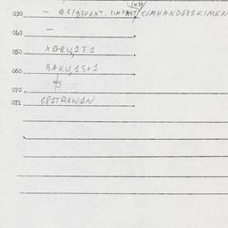 Eastern questionnaire, answ...